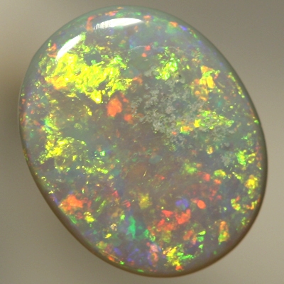 SOLID SEMI BLACK OPAL Sparkling neon green and yellow over orange